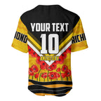 Personalised Richmond Tiger ANZAC Baseball Jersey Military Remembrance Australian Football Mascot Camouflage