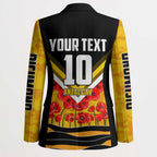 Personalised Richmond Tiger ANZAC Blazer Military Remembrance Australian Football Mascot Camouflage