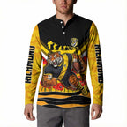 Personalised Richmond Tiger ANZAC Button Sweatshirt Military Remembrance Australian Football Mascot Camouflage