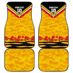 Personalised Richmond Tiger ANZAC Car Mats Military Remembrance Australian Football Mascot Camouflage