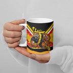 Personalised Richmond Tiger ANZAC Ceramic Mug Military Remembrance Australian Football Mascot Camouflage