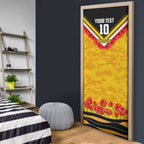 Personalised Richmond Tiger ANZAC Door Cover Military Remembrance Australian Football Mascot Camouflage