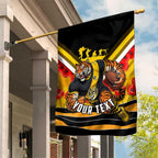 Personalised Richmond Tiger ANZAC Garden Flag Military Remembrance Australian Football Mascot Camouflage