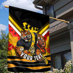 Personalised Richmond Tiger ANZAC Garden Flag Military Remembrance Australian Football Mascot Camouflage
