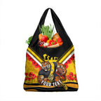 Personalised Richmond Tiger ANZAC Grocery Bag Military Remembrance Australian Football Mascot Camouflage