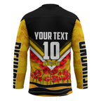 Personalised Richmond Tiger ANZAC Hockey Jersey Military Remembrance Australian Football Mascot Camouflage