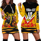 Personalised Richmond Tiger ANZAC Hoodie Dress Military Remembrance Australian Football Mascot Camouflage