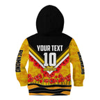 Personalised Richmond Tiger ANZAC Kid Hoodie Military Remembrance Australian Football Mascot Camouflage