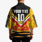 Personalised Richmond Tiger ANZAC Kimono Military Remembrance Australian Football Mascot Camouflage