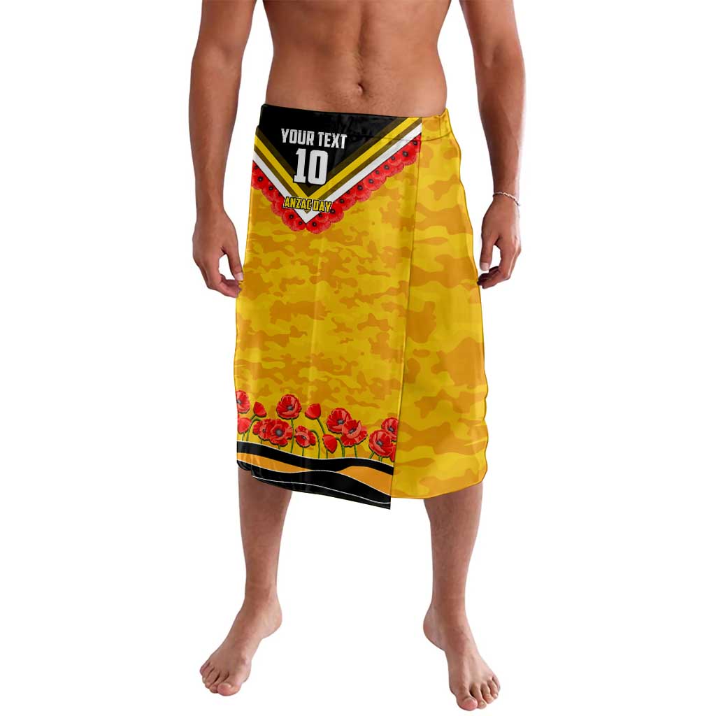 Personalised Richmond Tiger ANZAC Lavalava Military Remembrance Australian Football Mascot Camouflage