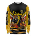 Personalised Richmond Tiger ANZAC Long Sleeve Shirt Military Remembrance Australian Football Mascot Camouflage