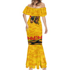 Personalised Richmond Tiger ANZAC Mermaid Dress Military Remembrance Australian Football Mascot Camouflage