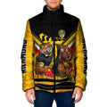 Personalised Richmond Tiger ANZAC Padded Jacket Military Remembrance Australian Football Mascot Camouflage