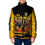 Personalised Richmond Tiger ANZAC Padded Jacket Military Remembrance Australian Football Mascot Camouflage
