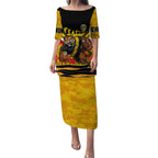 Personalised Richmond Tiger ANZAC Puletasi Military Remembrance Australian Football Mascot Camouflage