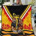 Personalised Richmond Tiger ANZAC Quilt Military Remembrance Australian Football Mascot Camouflage