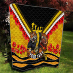 Personalised Richmond Tiger ANZAC Quilt Military Remembrance Australian Football Mascot Camouflage
