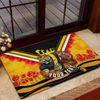 Personalised Richmond Tiger ANZAC Rubber Doormat Military Remembrance Australian Football Mascot Camouflage