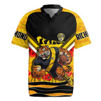 Personalised Richmond Tiger ANZAC Rugby Jersey Military Remembrance Australian Football Mascot Camouflage