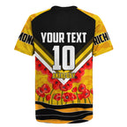 Personalised Richmond Tiger ANZAC Rugby Jersey Military Remembrance Australian Football Mascot Camouflage