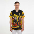 Personalised Richmond Tiger ANZAC Scrub Top Military Remembrance Australian Football Mascot Camouflage