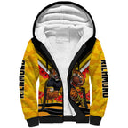 Personalised Richmond Tiger ANZAC Sherpa Hoodie Military Remembrance Australian Football Mascot Camouflage