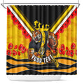 Personalised Richmond Tiger ANZAC Shower Curtain Military Remembrance Australian Football Mascot Camouflage