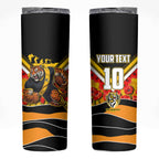 Personalised Richmond Tiger ANZAC Skinny Tumbler Military Remembrance Australian Football Mascot Camouflage