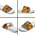 Personalised Richmond Tiger ANZAC Slide Sandals Military Remembrance Australian Football Mascot Camouflage