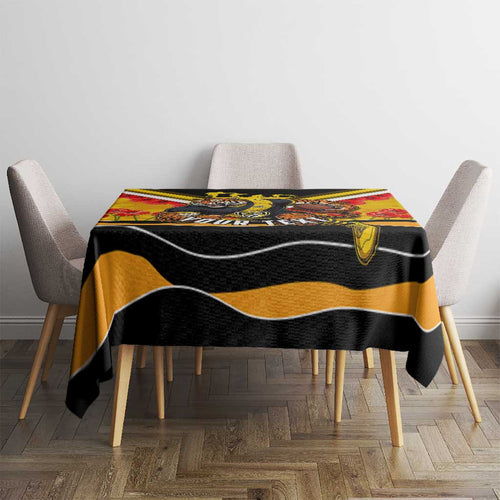 Personalised Richmond Tiger ANZAC Tablecloth Military Remembrance Australian Football Mascot Camouflage