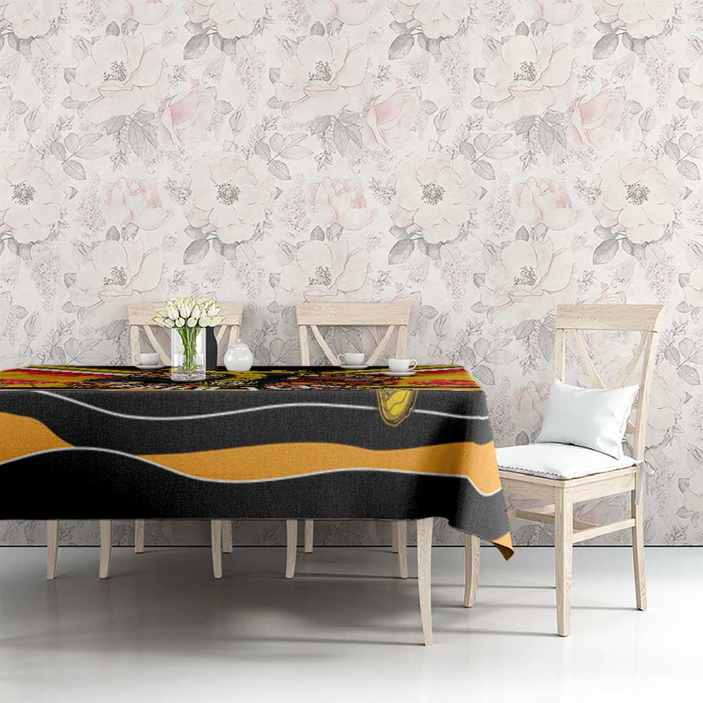 Personalised Richmond Tiger ANZAC Tablecloth Military Remembrance Australian Football Mascot Camouflage