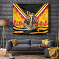 Personalised Richmond Tiger ANZAC Tapestry Military Remembrance Australian Football Mascot Camouflage