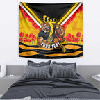 Personalised Richmond Tiger ANZAC Tapestry Military Remembrance Australian Football Mascot Camouflage