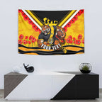 Personalised Richmond Tiger ANZAC Tapestry Military Remembrance Australian Football Mascot Camouflage