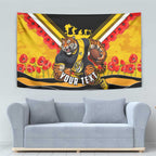 Personalised Richmond Tiger ANZAC Tapestry Military Remembrance Australian Football Mascot Camouflage