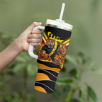 Personalised Richmond Tiger ANZAC Tumbler With Handle Military Remembrance Australian Football Mascot Camouflage