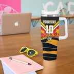 Personalised Richmond Tiger ANZAC Tumbler With Handle Military Remembrance Australian Football Mascot Camouflage