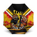Personalised Richmond Tiger ANZAC Umbrella Military Remembrance Australian Football Mascot Camouflage