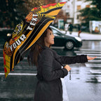Personalised Richmond Tiger ANZAC Umbrella Military Remembrance Australian Football Mascot Camouflage