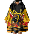 Personalised Richmond Tiger ANZAC Wearable Blanket Hoodie Military Remembrance Australian Football Mascot Camouflage