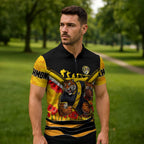 Personalised Richmond Tiger ANZAC Zipper Polo Shirt Military Remembrance Australian Football Mascot Camouflage