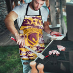 Brisbane Broncos Rugby Apron Graffiti Typography Urban Camo Abstract Street Style