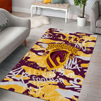 Brisbane Broncos Rugby Area Rug Graffiti Typography Urban Camo Abstract Street Style