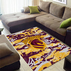 Brisbane Broncos Rugby Area Rug Graffiti Typography Urban Camo Abstract Street Style