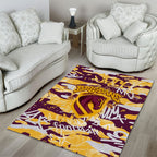 Brisbane Broncos Rugby Area Rug Graffiti Typography Urban Camo Abstract Street Style