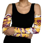 Brisbane Broncos Rugby Arm Sleeves Graffiti Typography Urban Camo Abstract Street Style