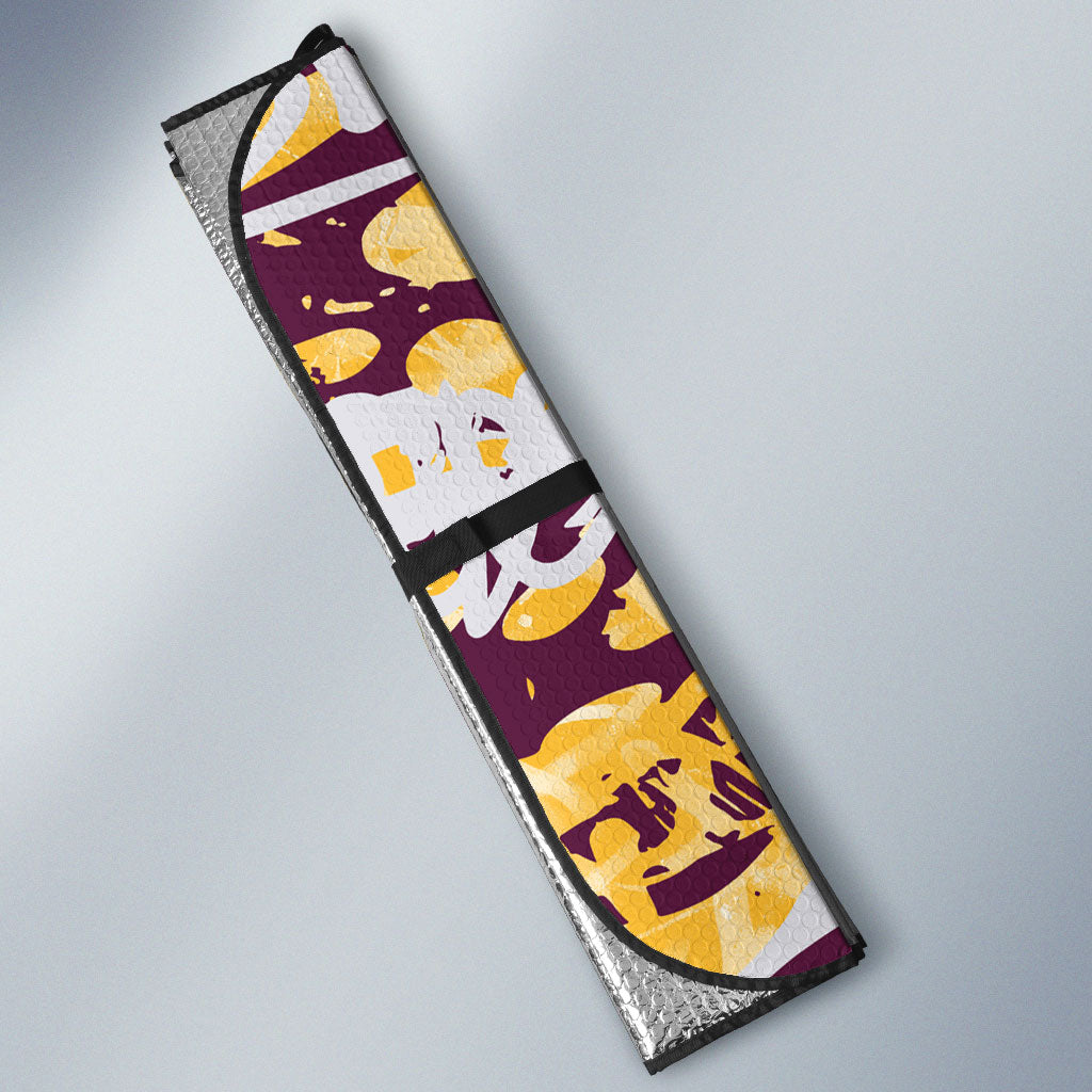 Brisbane Broncos Rugby Auto Sun Shade Graffiti Typography Urban Camo Abstract Street Style