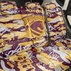 Brisbane Broncos Rugby Back Car Seat Cover Graffiti Typography Urban Camo Abstract Street Style