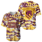 Brisbane Broncos Rugby Baseball Jersey Graffiti Typography Urban Camo Abstract Street Style