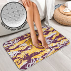 Brisbane Broncos Rugby Bathroom Set Graffiti Typography Urban Camo Abstract Street Style